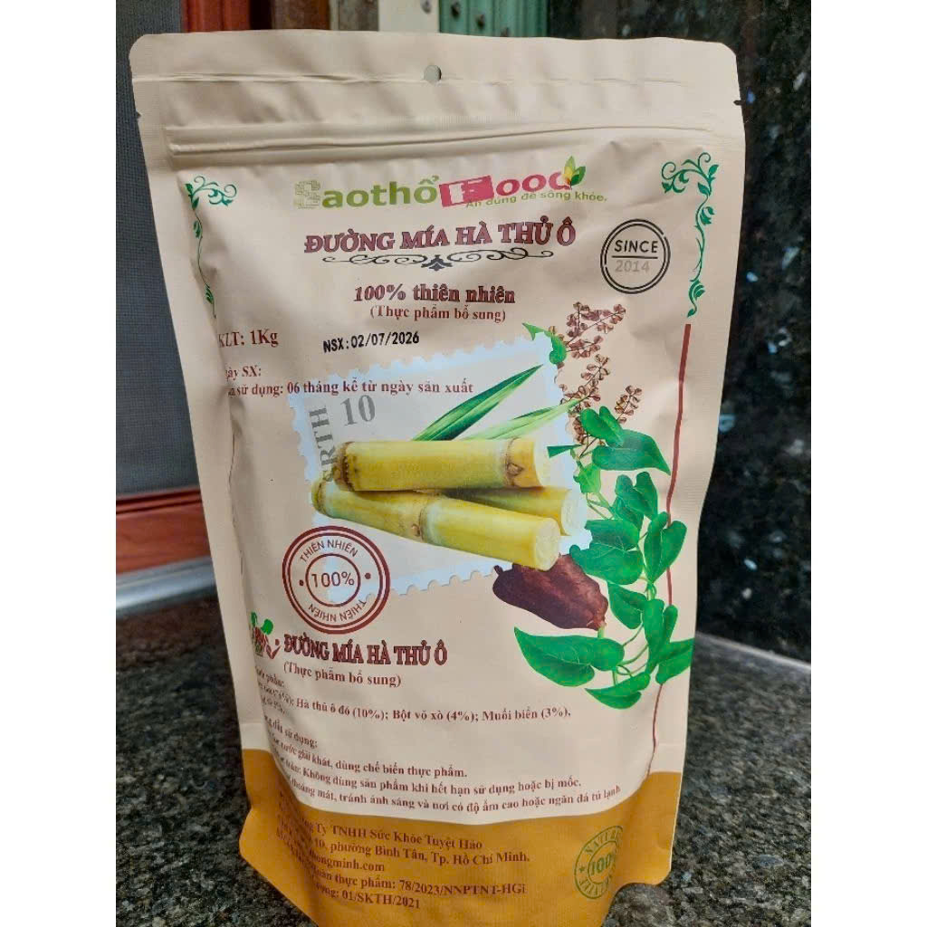 Túi đường mía Hà Thủ Ô 1kg